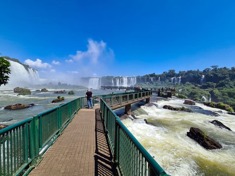 Visiting Iguazu falls is a once in a lifetime experience with scenic views.