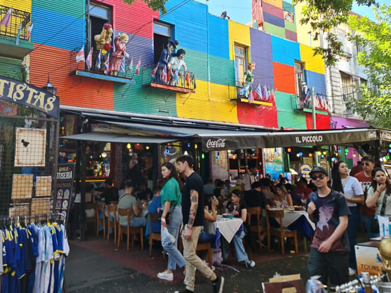 La Boca Buenos Aires is full of tourists during the day