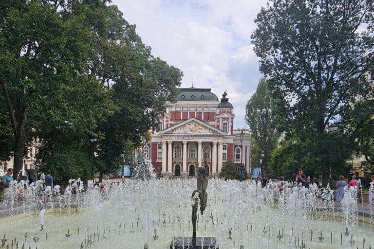 Sofia National Theater is in the city center and easy to reach from Sofia airport by metro