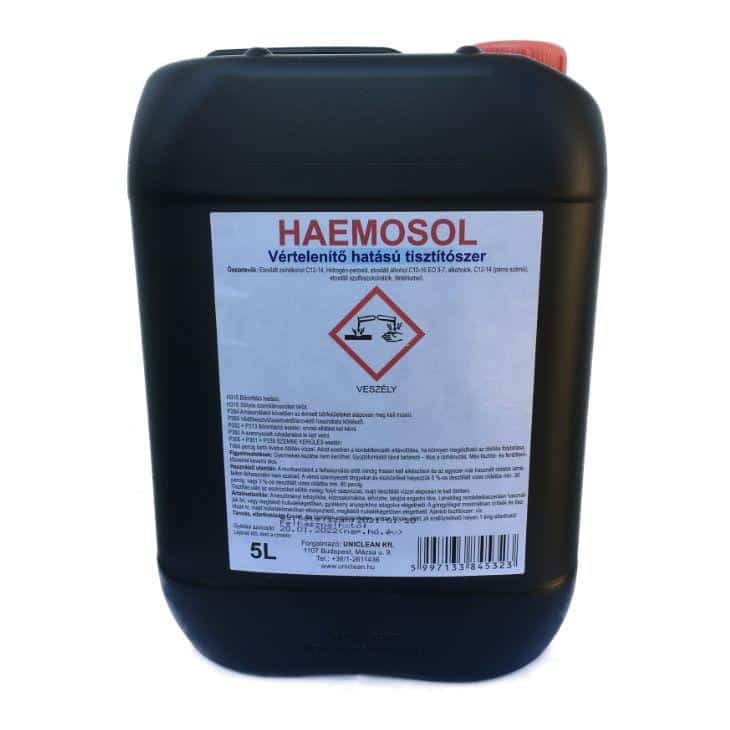Haemosol vértelenítő hatású fertőtlenítő és tisztítószer 5l-es
