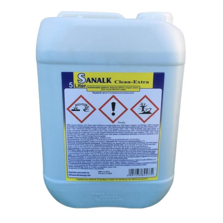 Sanalk-Clean Extra felületfertőtlenítő koncentrátum 5l-es