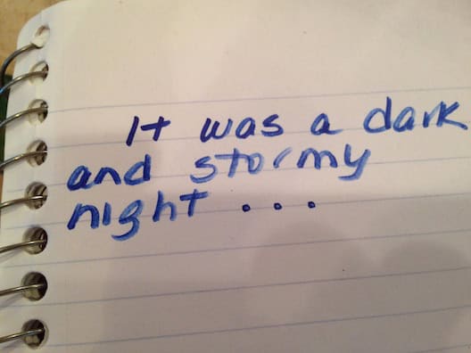 dark and stormy night