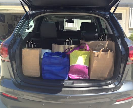 This is the roomy trunk of the Mazda CX-9