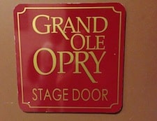 Grand Ole Opry stage door