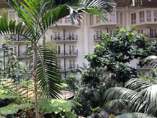 Opryland trees and balconies