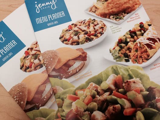Jenny Craig menus