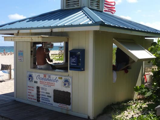 Marriott Oceana Palms beach shack