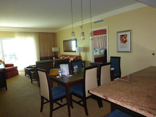 Marriott Oceana Palms living room