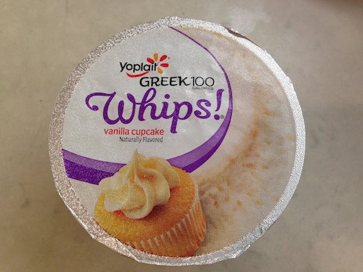 Yoplait Greek 100 Whips! vanilla cupcake