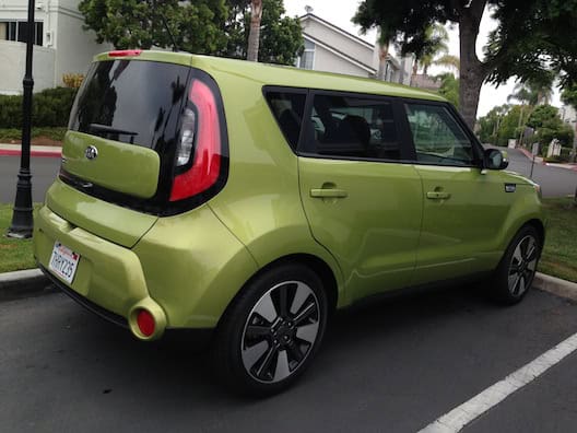 Kia Soul parking spot