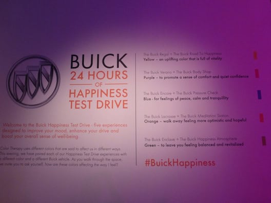 Buick 24 hours of happiness colors