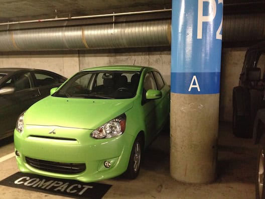 Mitsubishi Mirage compact space