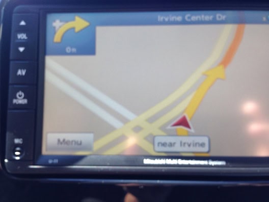 Mitsubishi Mirage nav system