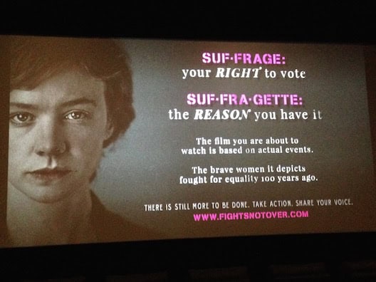 Suffragette screen