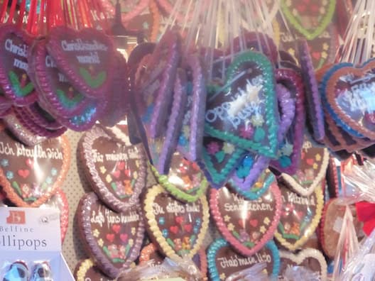 Christmas markets candy