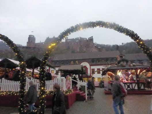 Christmas markets castle
