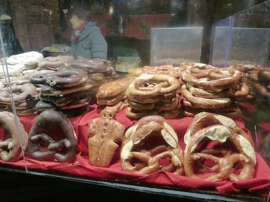 Christmas markets pretzels