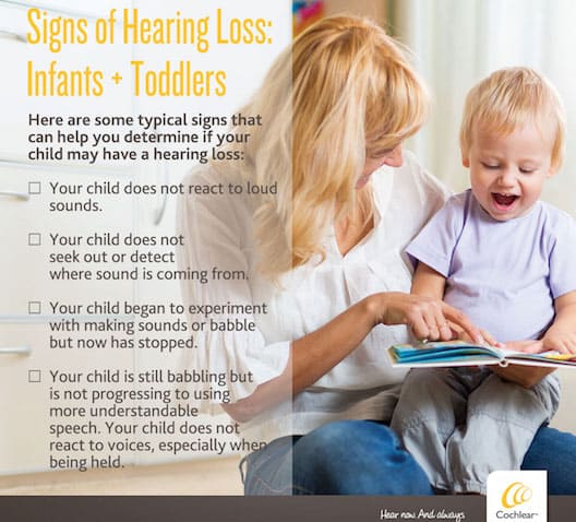 Cochlear - signs of hearing loss babies
