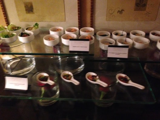 Langham Club appetizers