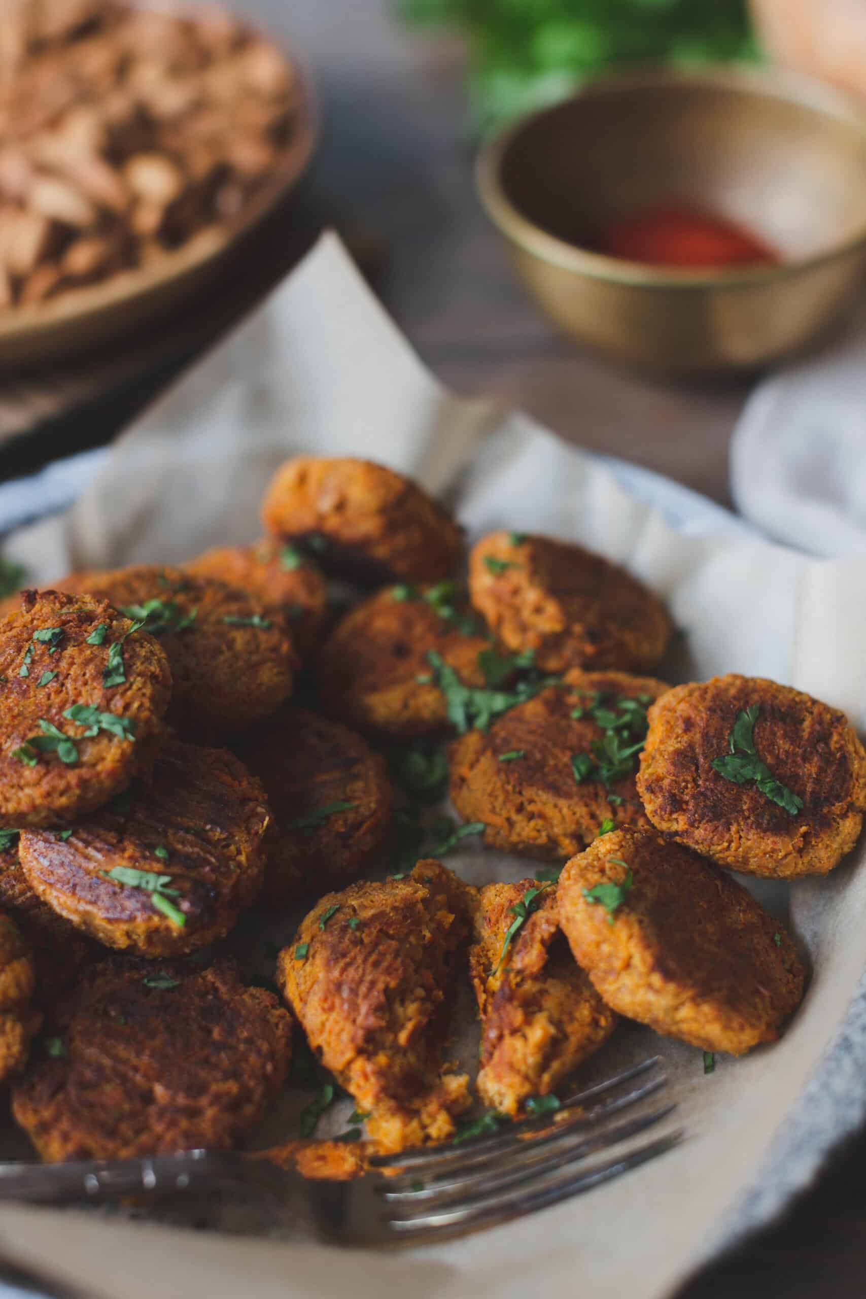 Sweet Potato Almond Fritters