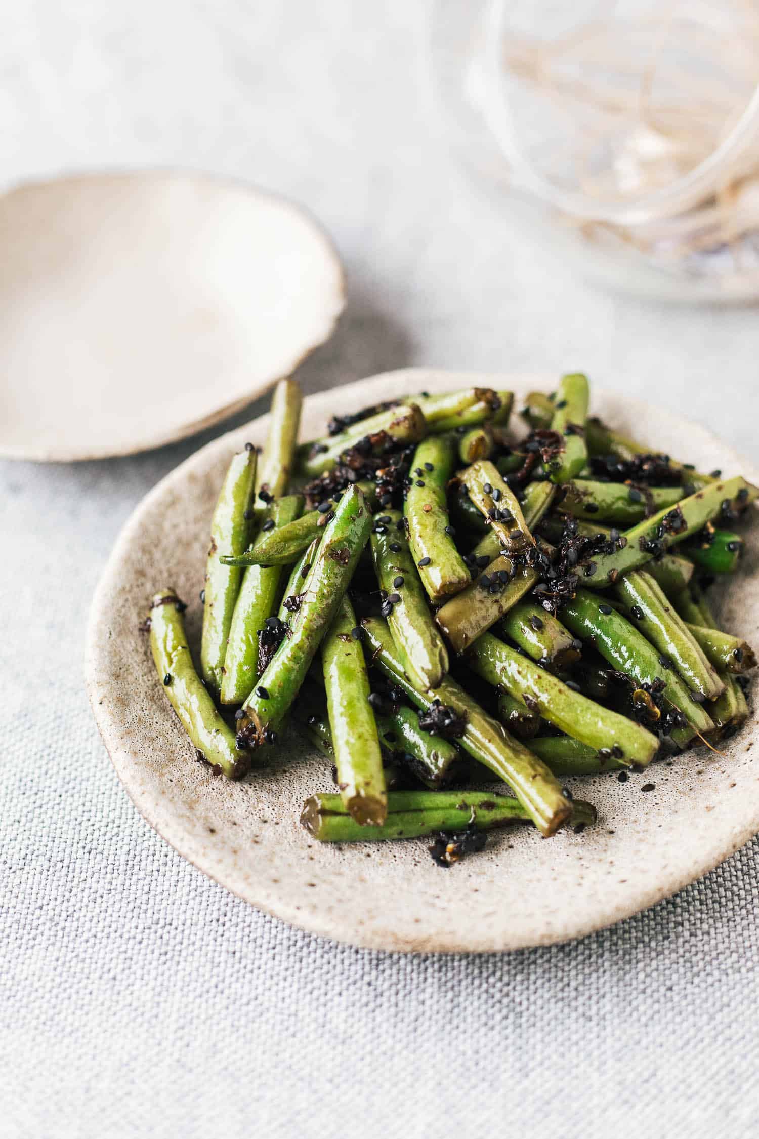 Spicy Ginger Green Beans