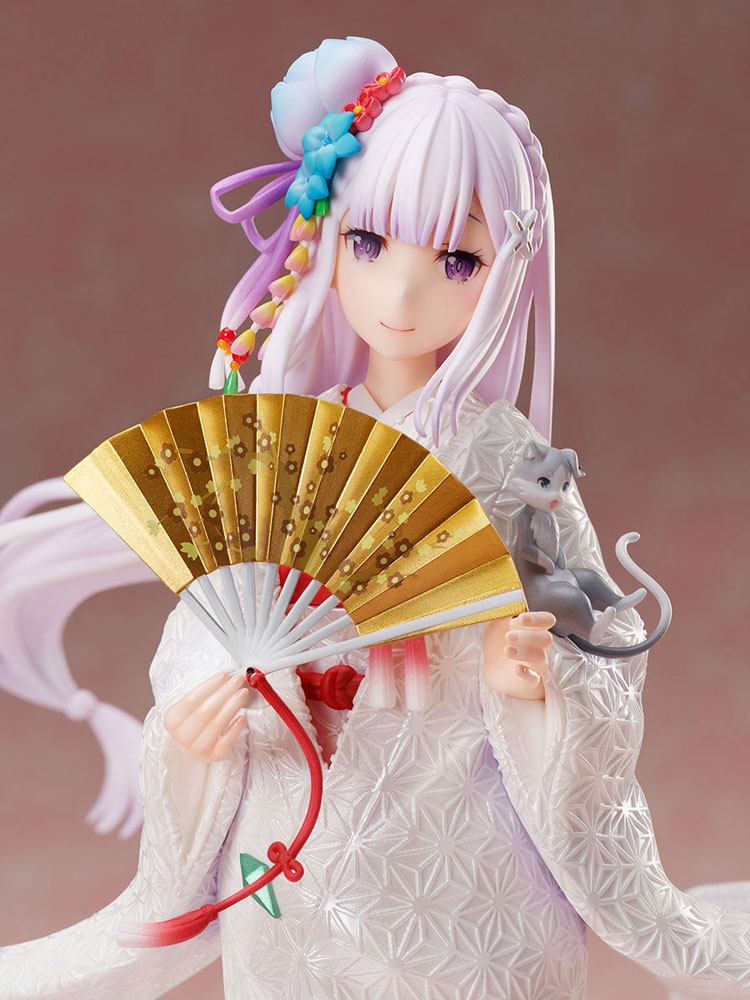 Nendo Addicts - Furyu - Re Zero Emilia Shiromuku Pose3