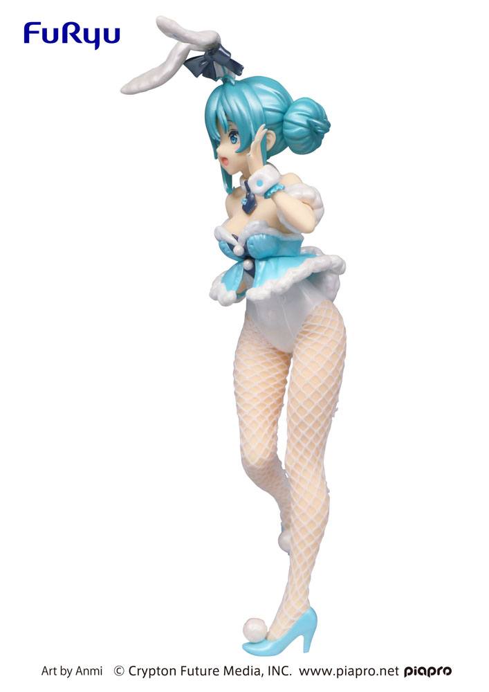 Nendo Addicts - Furyu - Bicute Bunnies Hatsune Miku White Rabbit Pearl Color Pose1