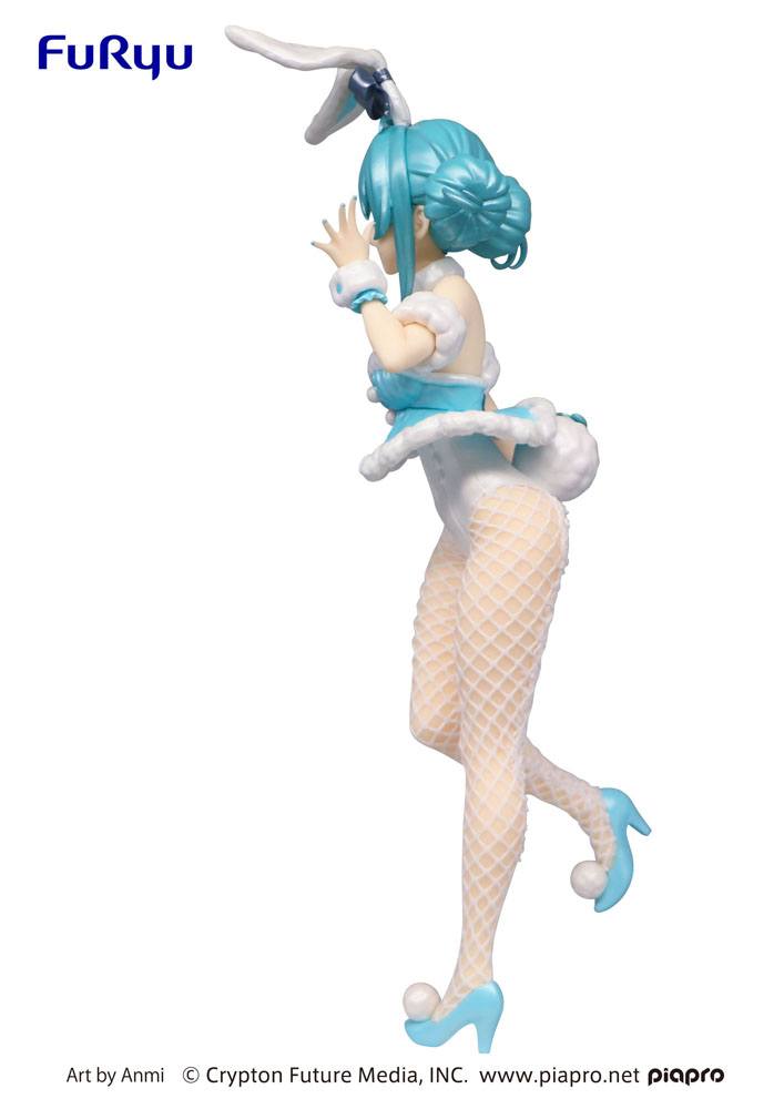 Nendo Addicts - Furyu - Bicute Bunnies Hatsune Miku White Rabbit Pearl Color Pose2