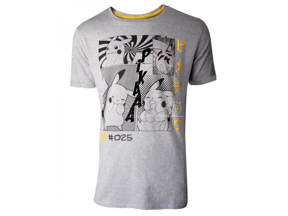 Nendo Addicts - Pokemon - Manga Pikachu Profile Men's T-shirt