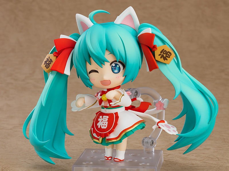 Nendoroid - #1777 - Vocaloid Hatsune Miku Maneki Miku Version Pose3