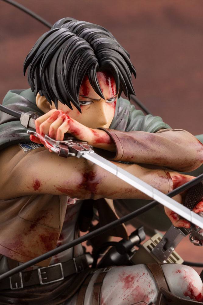 Nendo Addicts - Kotobukiya - Attack On Titan Levi Fortitude Artfxj Pose6