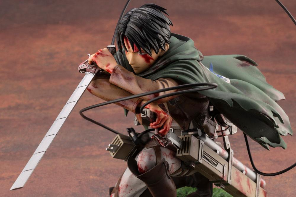 Nendo Addicts - Kotobukiya - Attack On Titan Levi Fortitude Artfxj Pose9