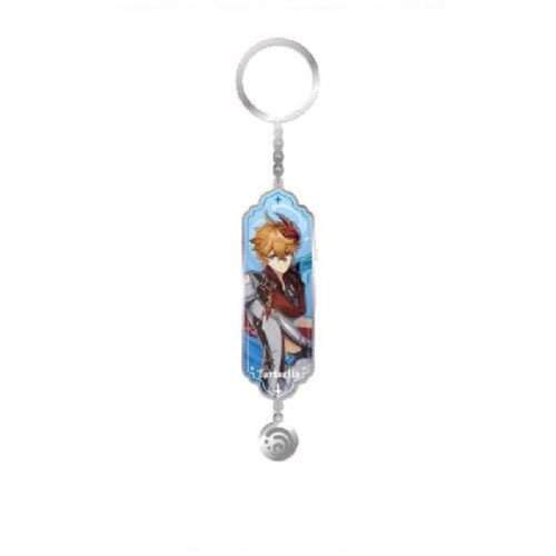 Mihoyo - Genshin Impact Character Drawing Card Metal Keychain Tartaglia Childe