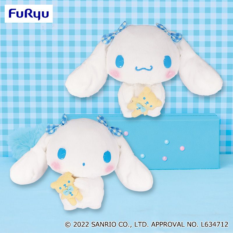 Nendo Addicts - Cinnamoroll Bear Hug Gingham Check Big Collectible Doll