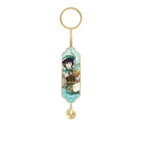 Nendo Addicts - Mihoyo - Genshin Impact Character Drawing Card Metal Keychain Venti