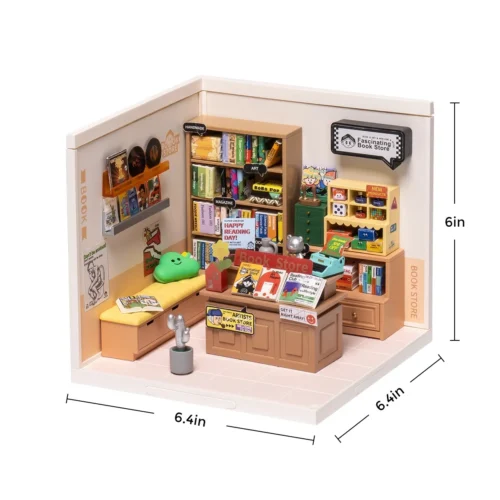 Nendo Addicts - Robotime - Rolife Super Creator Miniature Fascinating Book Store