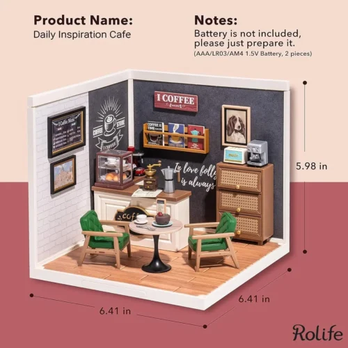 Nendo Addicts - Robotime - Rolife Super Creator Miniature Scene Breezy Time Cafe
