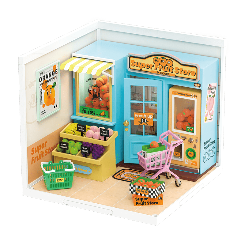 Nendo Addicts - Robotime - Rolife Super Creator Miniature Scene Daily Vc Fruit Store