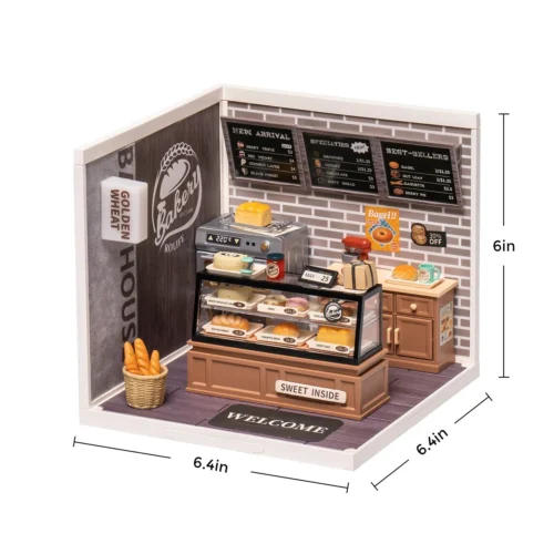 Nendo Addicts - Robotime - Rolife Super Creator Miniature Scene Golden What Bakery