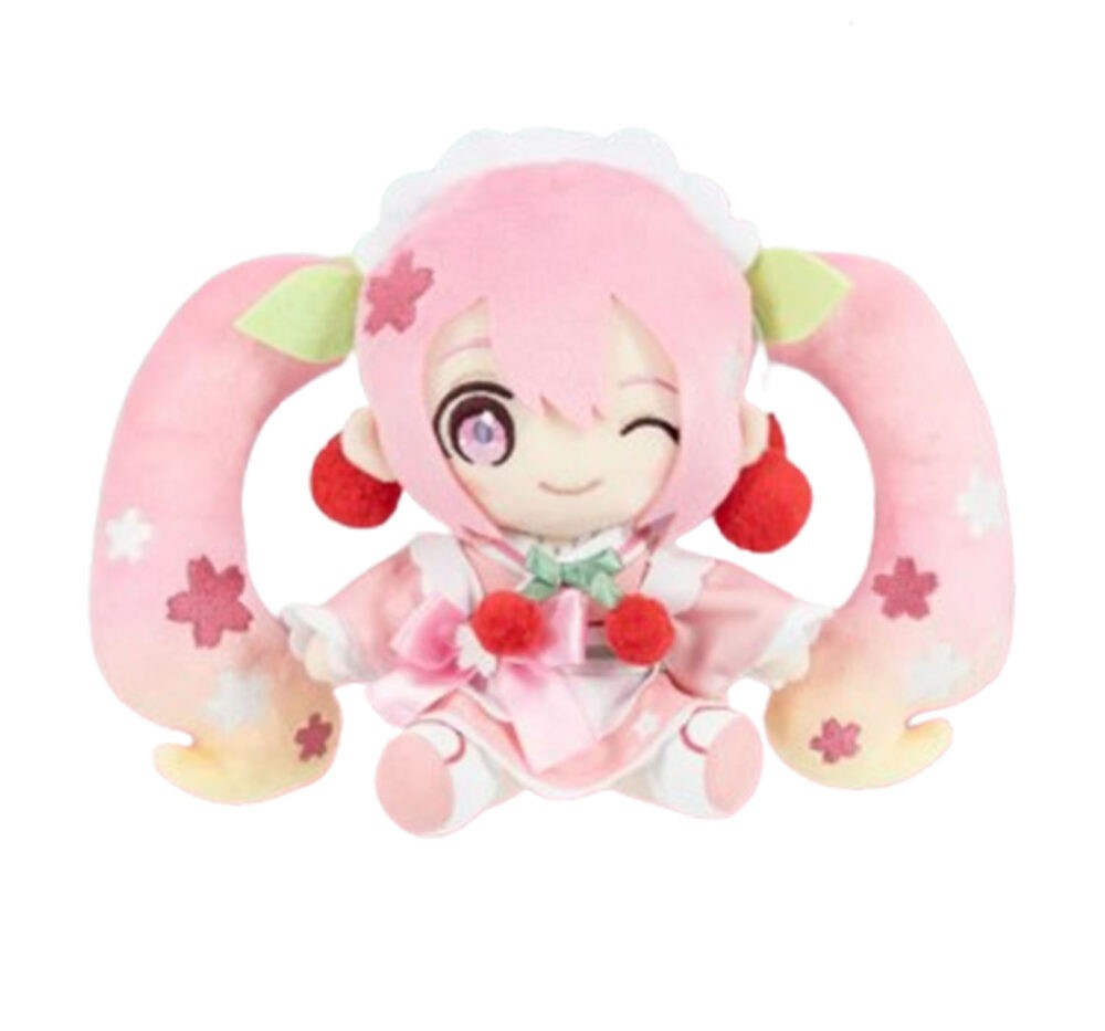 Nendo Addicts - Taito - Vocaloid Sakura Miku Maid Cafe Plush