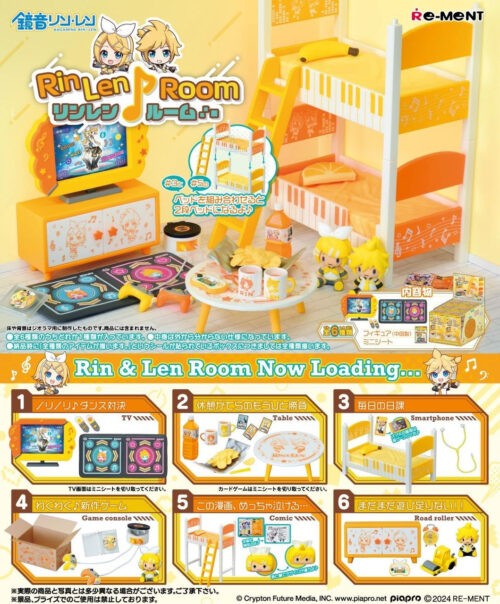 Nendo Addicts - Re-ment - Vocaloid Rin & Len Room Display