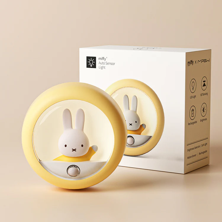 Nendo Addicts - Mipow - Miffy Auto Sensor Light Yellow Version