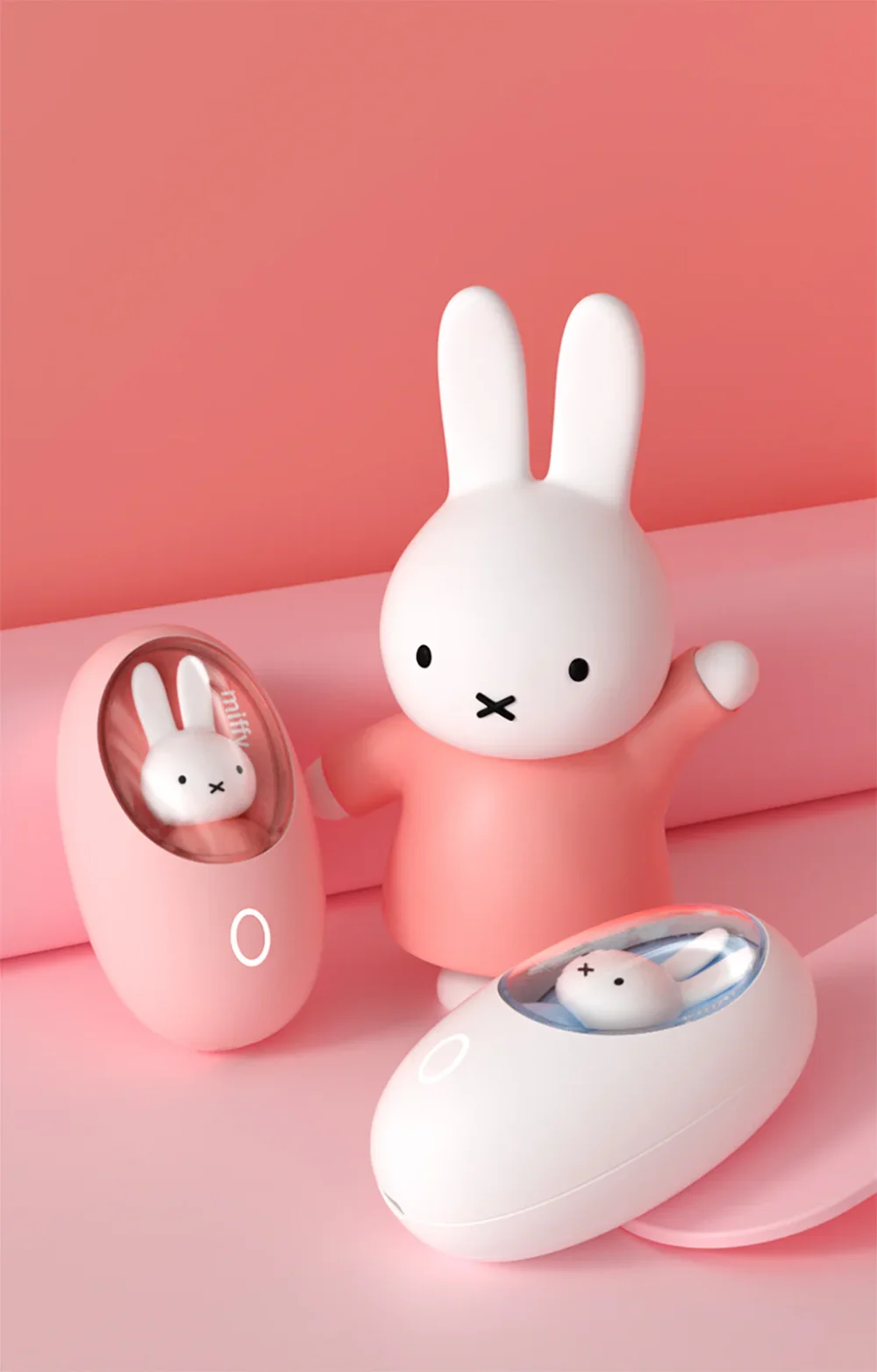 Nendo Addicts - Mipow - Miffy Hand Warmer Egg White Version 1