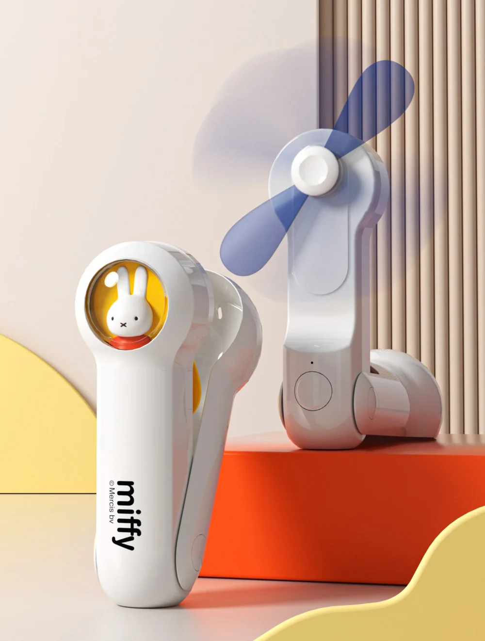 Nendo Addicts - Mipow - Miffy Handheld Small Fan Light Blue Version 1