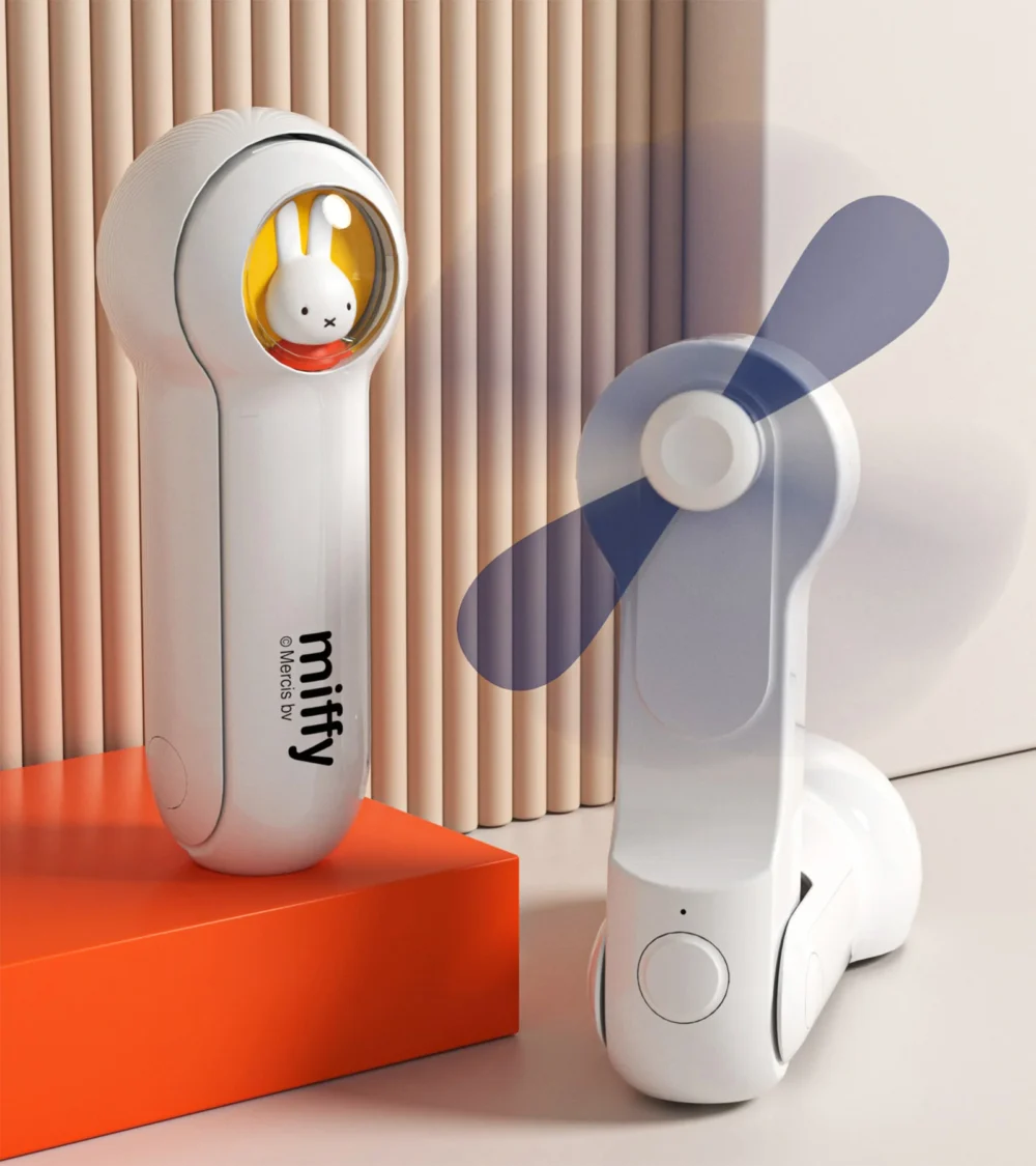 Nendo Addicts - Mipow - Miffy Handheld Small Fan Light Blue Version 3