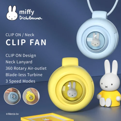 Nendo Addicts - Mipow - Miffy Neck Clip Mini Fan Blue Version 3