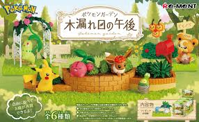 Nendo Addicts - Re-ment - Pokemon Afternoon Garden With Sunlight Filtering Through The Foliage