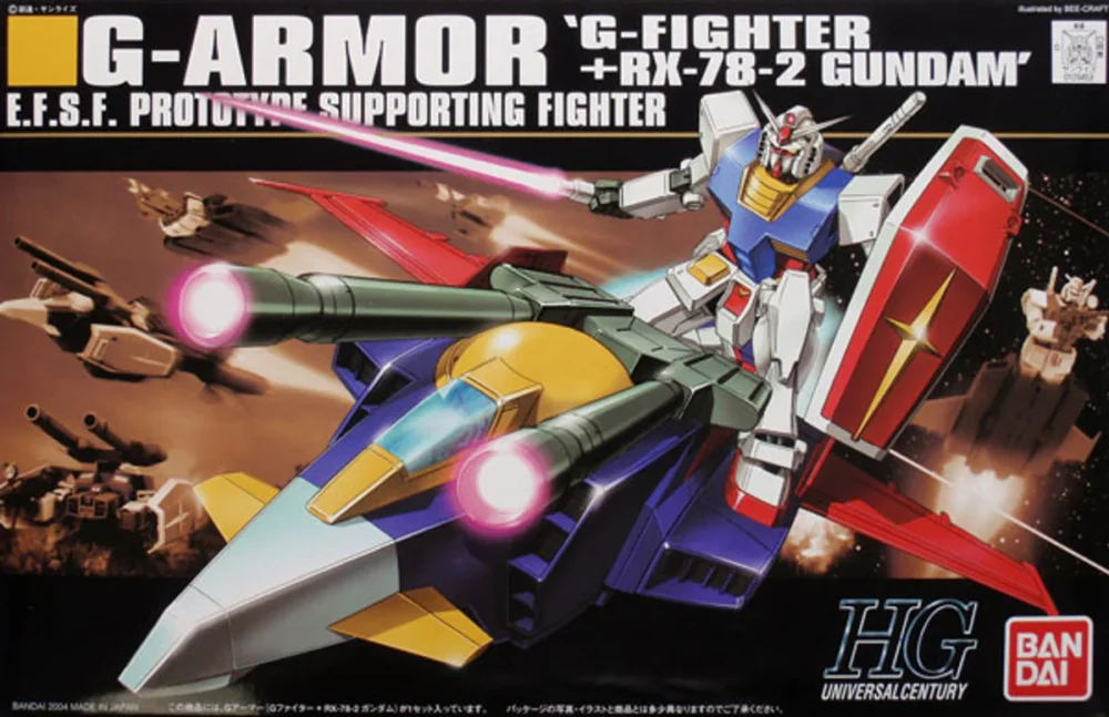Nendo Addicts - Bandai - Mobile Suit Gundam G-armor G-fighter + Rx-78-2 Hg