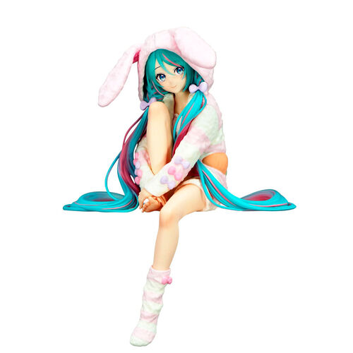 Nendo Addicts - Furyu - Vocaloid Hatsune Miku Rabbit Ear Hood Pajama Pink Version Noodle Stopper