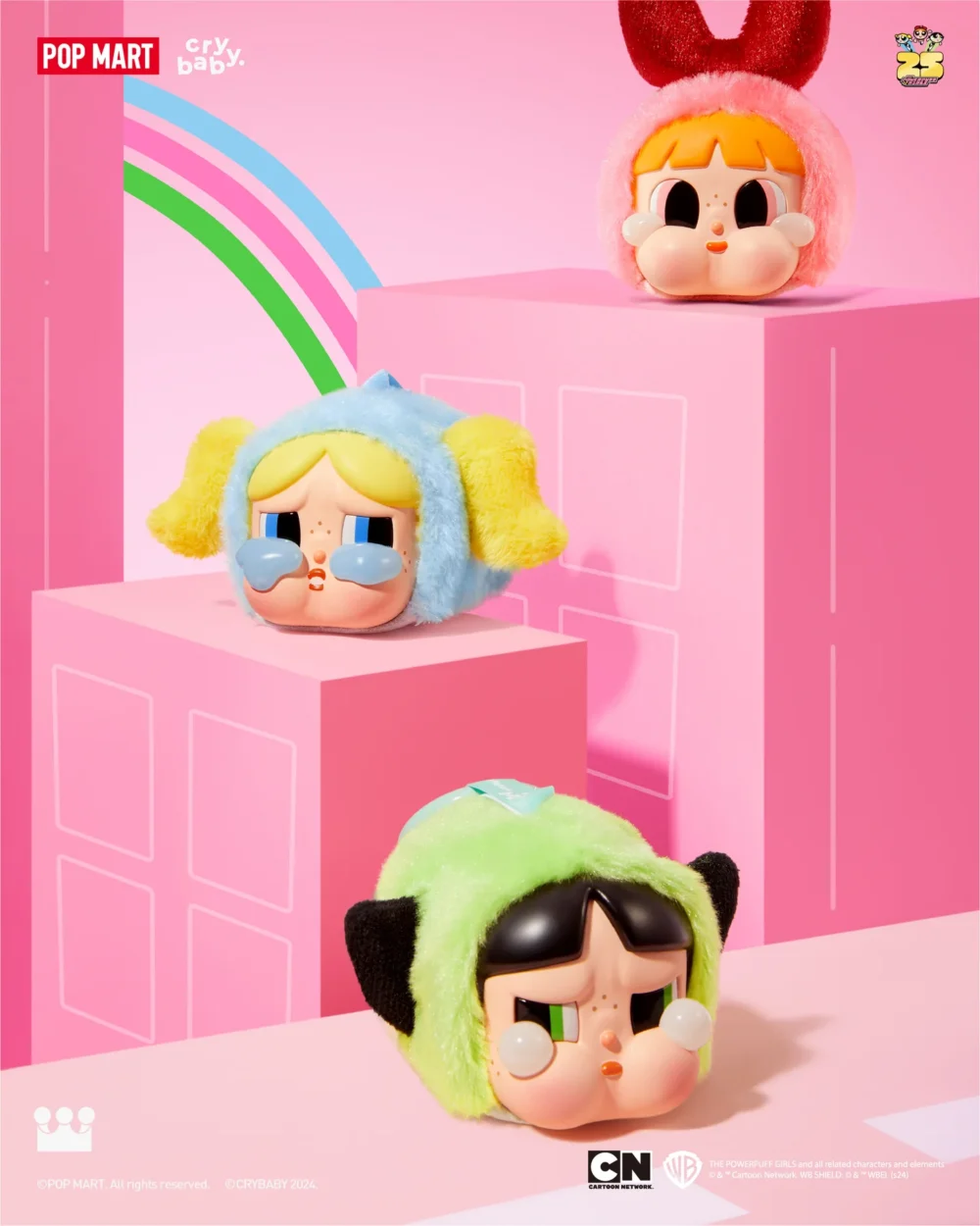 Nendo Addicts - Popmart - Crybaby X Powerpuff Girls Vinyl Face Plush Blind Box 2